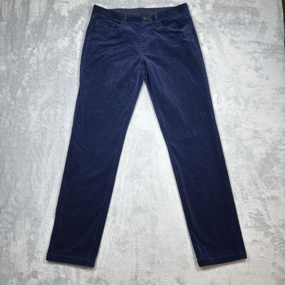 Brooks Brothers Pants Womens 8 Blue Corduroy Straight Leg Stretch Casual Classic